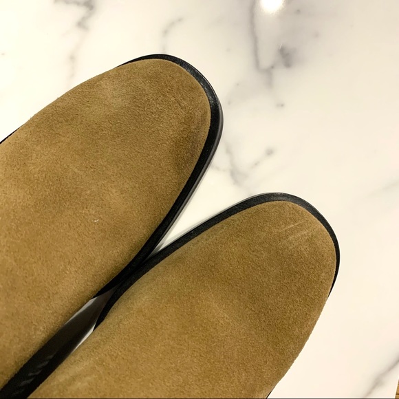 ACNE STUDIOS - Sand Beige Suede Ankle Boots - Picture 8 of 16